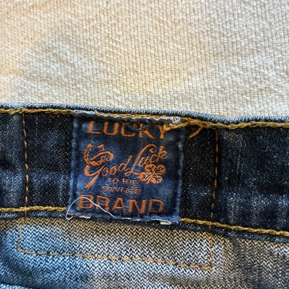 Vintage Women's Jeans Lucky Brand 6/28 Blue Easy Rider Straight USA Button Fly - Picture 8 of 12